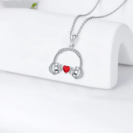 Headset Pendant Personalized Love Necklace Valentine's Day Gift