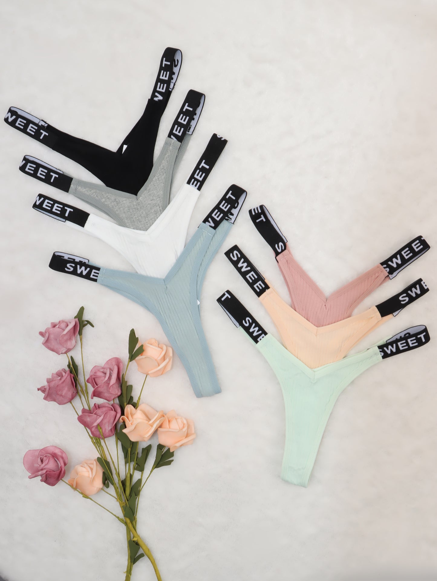 7pcs Combination European and American Underwear Women's Thong