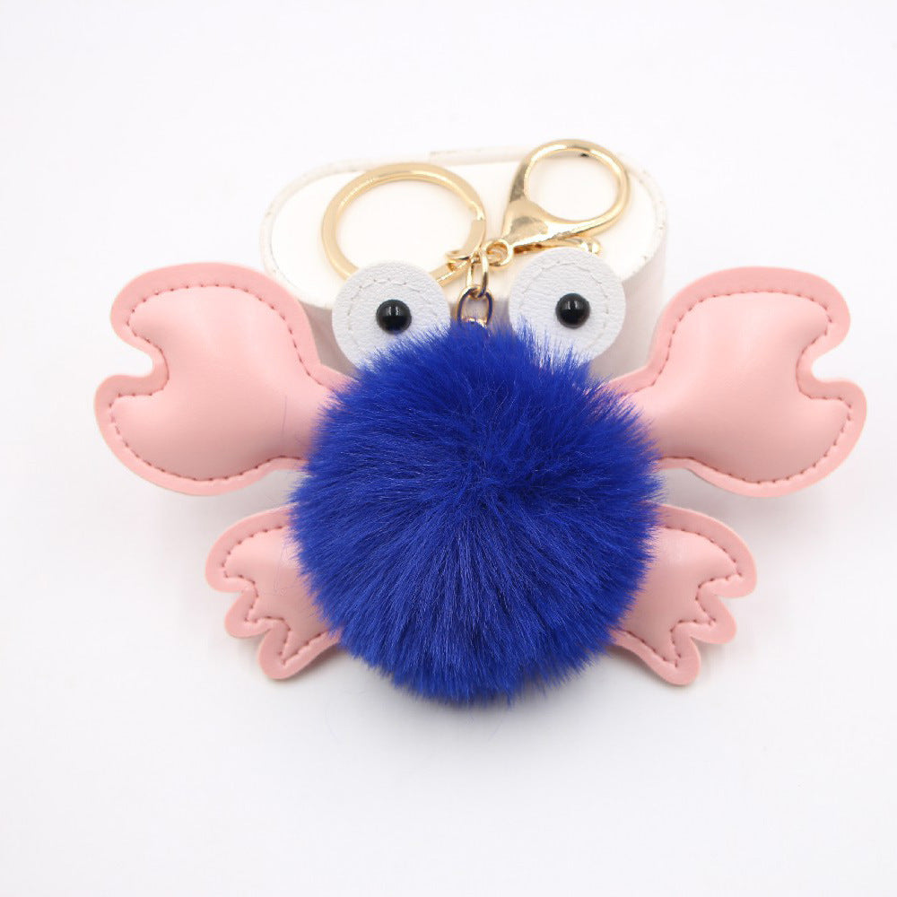 Cartoon Cute Crab Keychain Pendant