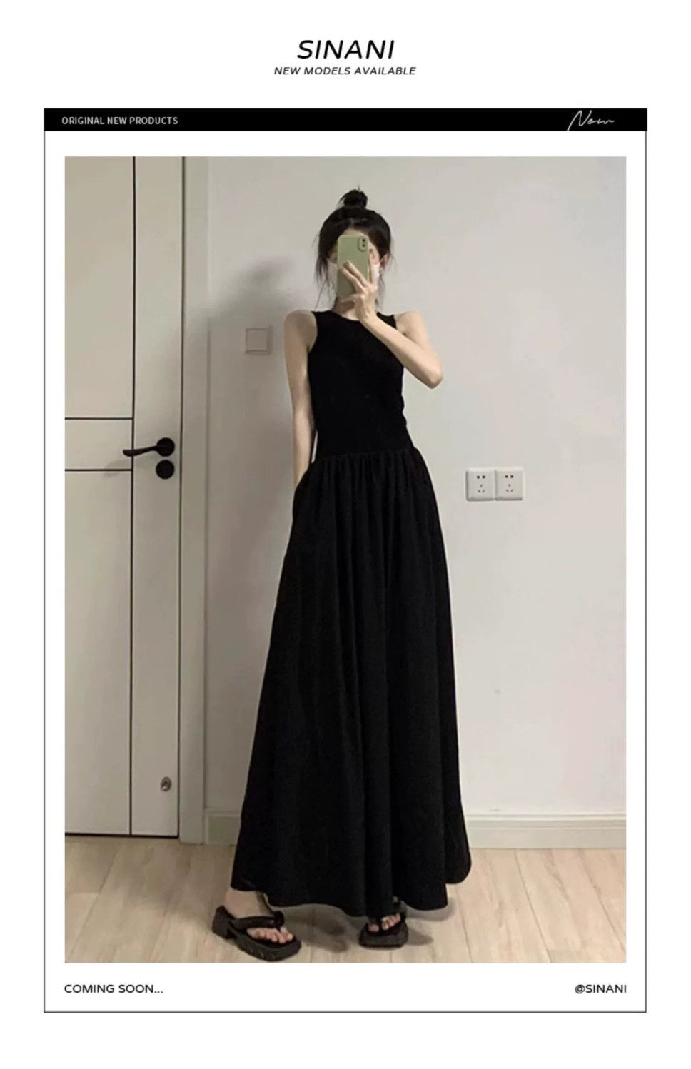 Waist Slimming Temperament Mid-length A- Line Women