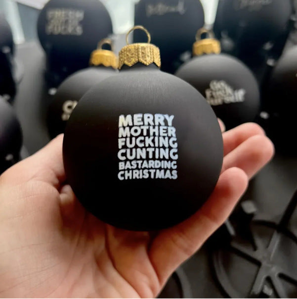 Funny Christmas Ornament Black Decorations
