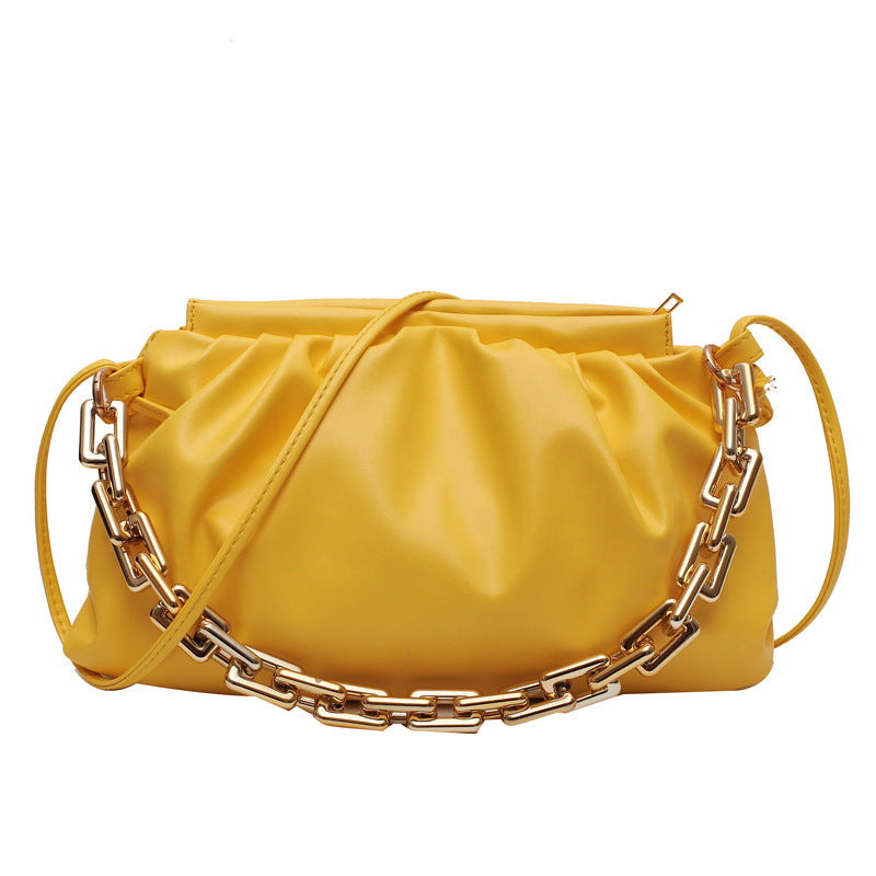 Thick Chain Cloud Portable Shoulder Underarm Bag