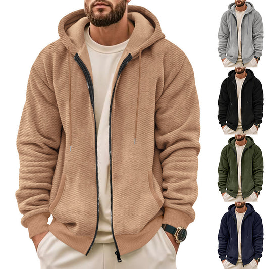 Fashion Casual Zippered Hooded Sweatshirt For Men
