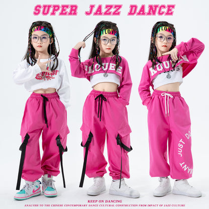 Girls' Jazz Dance Performance Outfit