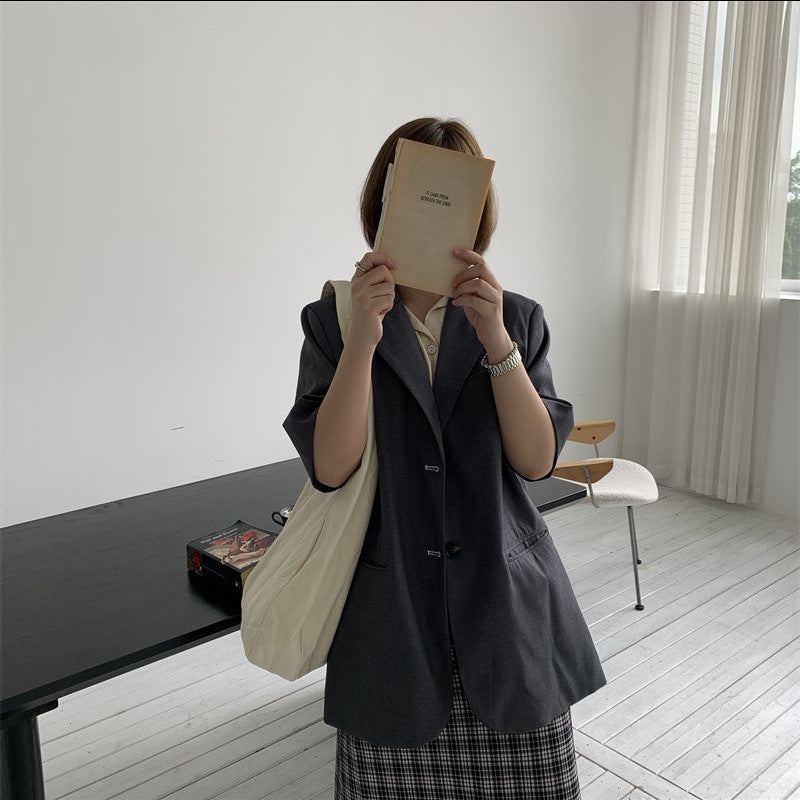 Simple Retro Large Capacity Women's Canvas Bag