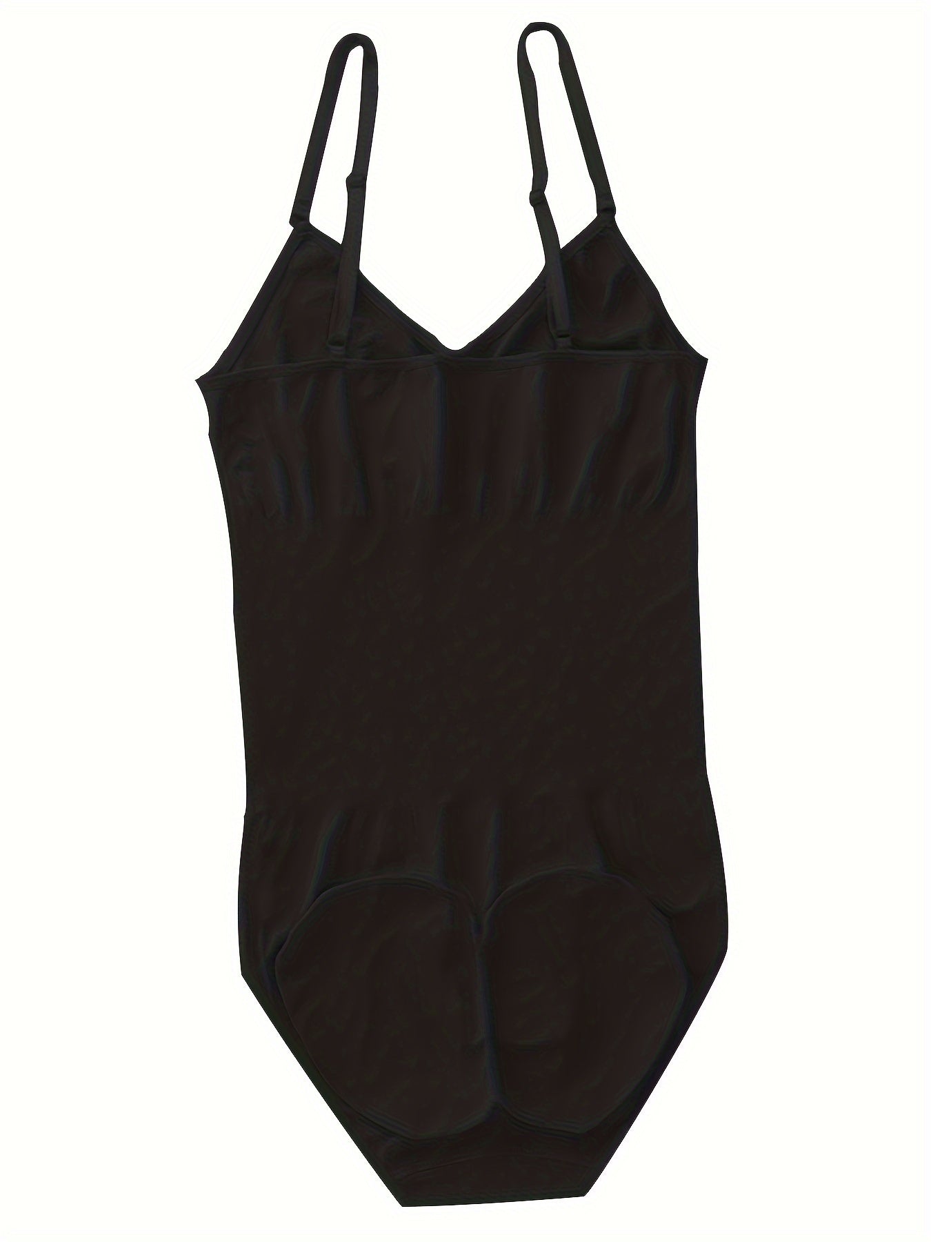 Women's Seamless Knit Bodysuit, Polyamide 85% Elastane 15%, Solid Color, No Padding, Chest Support Sling, Crotch Buckle Waist Pulling Hip Pants