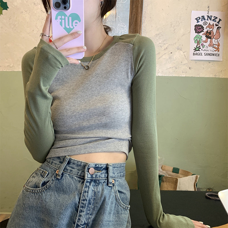 Female Casual Multicolor Slim Fit Slimming Top