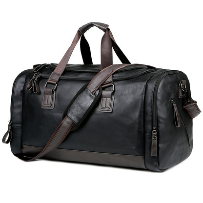 [Casual Travel Duffel] Large Casual Men's Travel Duffel Bag - Adjustable Strap, Multi-Compartment, Carry-On Luggage, Weekend Tote