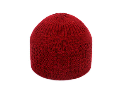 Autumn And Winter Hedging Knitted Wave Jacquard Neutral Dome Warm Woolen Toe Cap