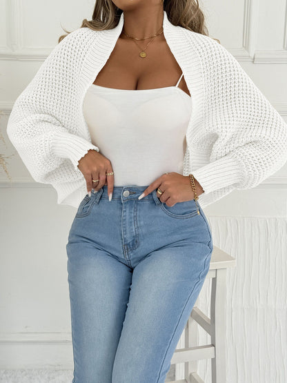 Women's Cardigan Short Coat Shawl Irregular Sweater