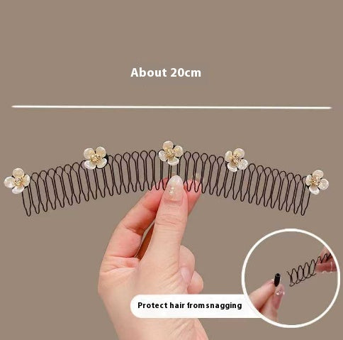 Back Head Invisible Inverted Hair Comb Forehead Hair Band