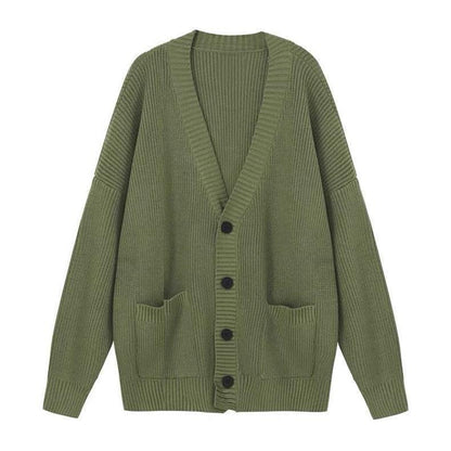 Women's Sweater Jacket And Retro Pleated Skirt Two-Piece Set