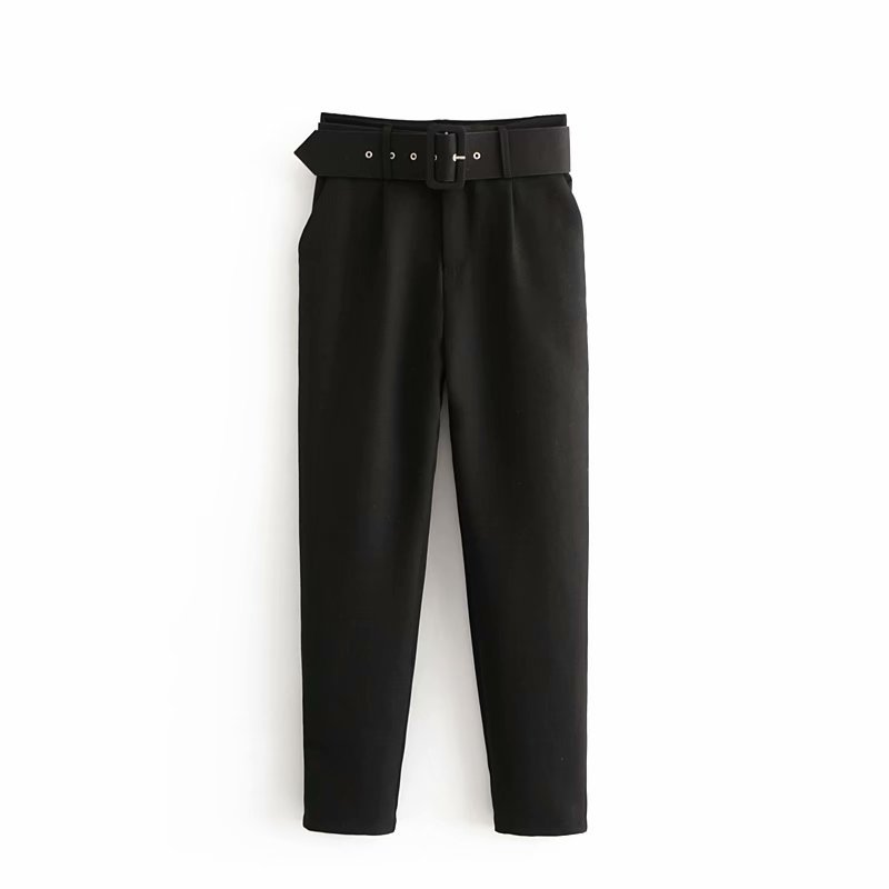 Summer New Style Simple And Fashionable Long Pants With Belt