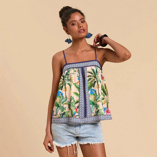 Women's Casual Loose-fit Chic Printed Camisole