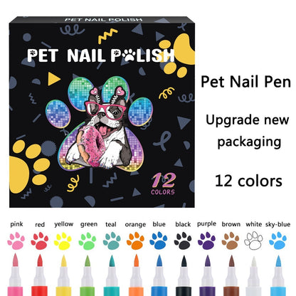 Opaque Color Nail Brush Graffiti Water-based Laminated Pet Manicure