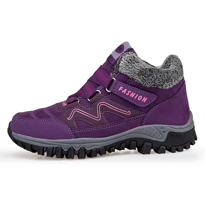 Outdoor Snow Plus Velvet Warm Women's Cotton Shoes