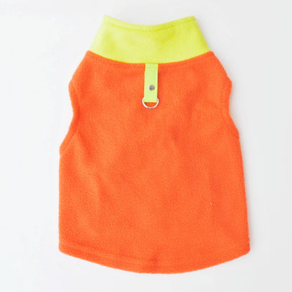Pet Clothes Dog Autumn And Winter Polar Fleece Traction Buckle Strong