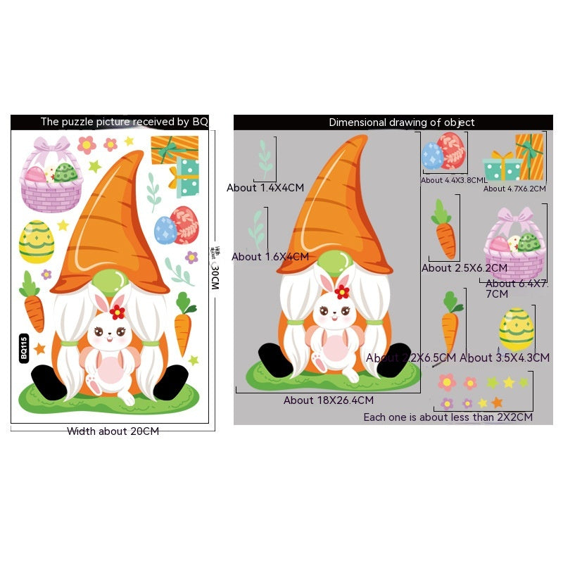 Cute Cartoon Easter Bunny Stickers