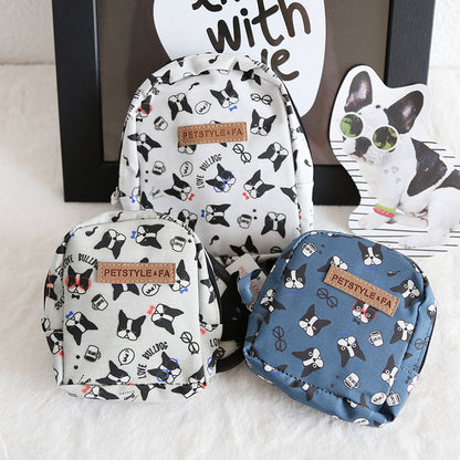 Bullfight print backpack pet backpack