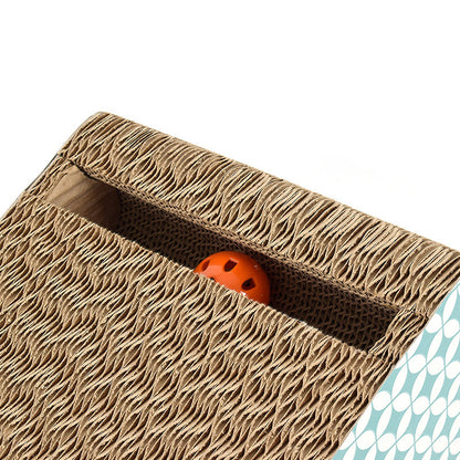 Corrugated cat scratch board