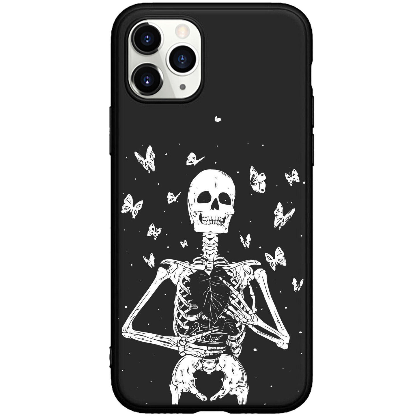 Horror Pirate Halloween Phone Case New Trendy Dark Style White Skull