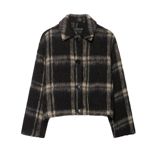 Women's Long Sleeve Loose Casual Lapel Single-breasted Coat