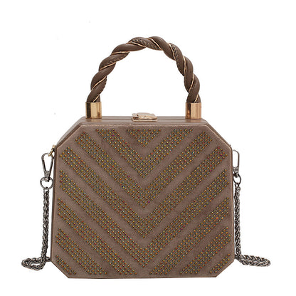 Simple Shoulder Bag Messenger Bag Metal Buckle Female Bag