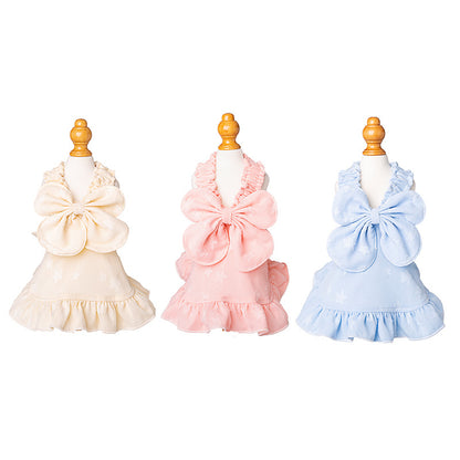 Small dog sweet suspender skirt