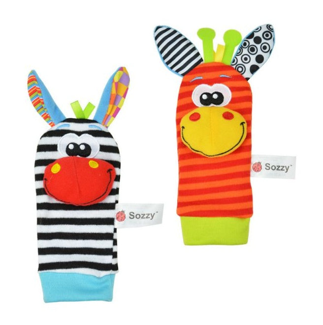 Baby Infant Toy Soft Socks Handbells