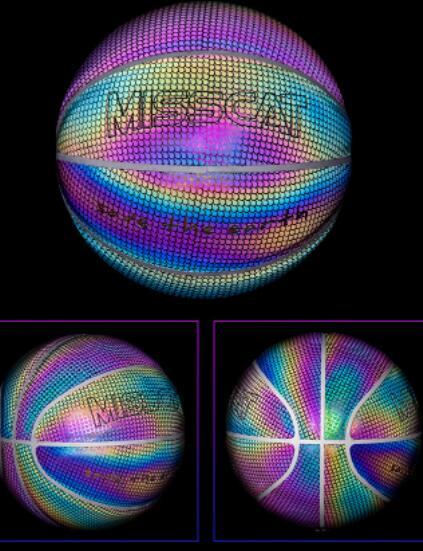 Leuchtender, fluoreszierender Basketball-Nachtspiel-Basketball