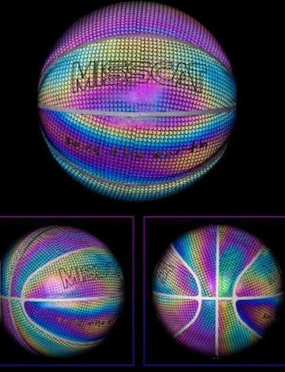 Leuchtender, fluoreszierender Basketball-Nachtspiel-Basketball