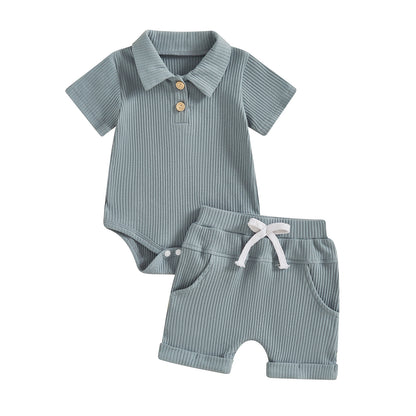 Boys' Short Sleeved Kazakhstan Suit