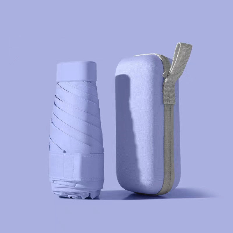 Premium Foldable Mini Pocket Umbrella - Compact Travel Umbrella with 6 Ribs | Lightweight Portable Rain Protection