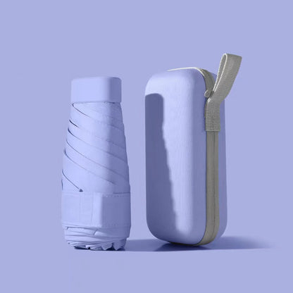 Premium Foldable Mini Pocket Umbrella - Compact Travel Umbrella with 6 Ribs | Lightweight Portable Rain Protection