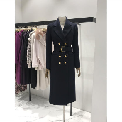 New fashion style long thick woolen coat