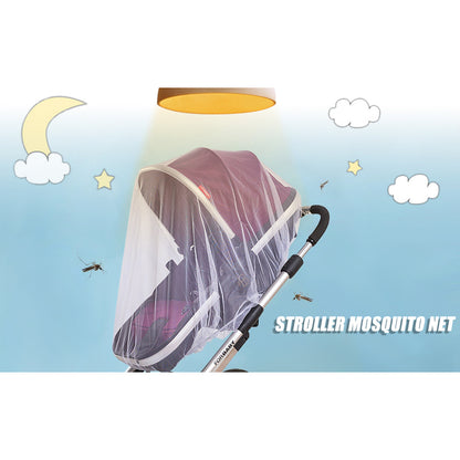 Premium Baby Stroller Mosquito Net - Universal Fit Bug Protection for Strollers, Bassinets & Cribs