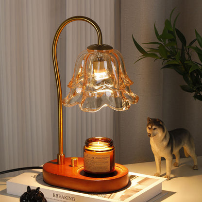 Luxury French Retro Wax Warmer - Elegant Bedside Fragrance Lamp with Dimmer