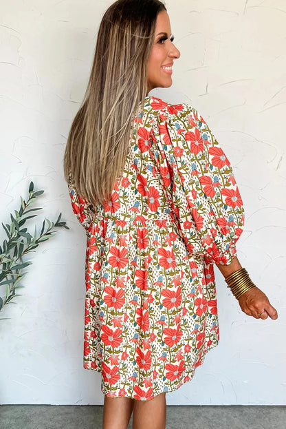 Women's Casual Loose-fit Printed Maxi Dress