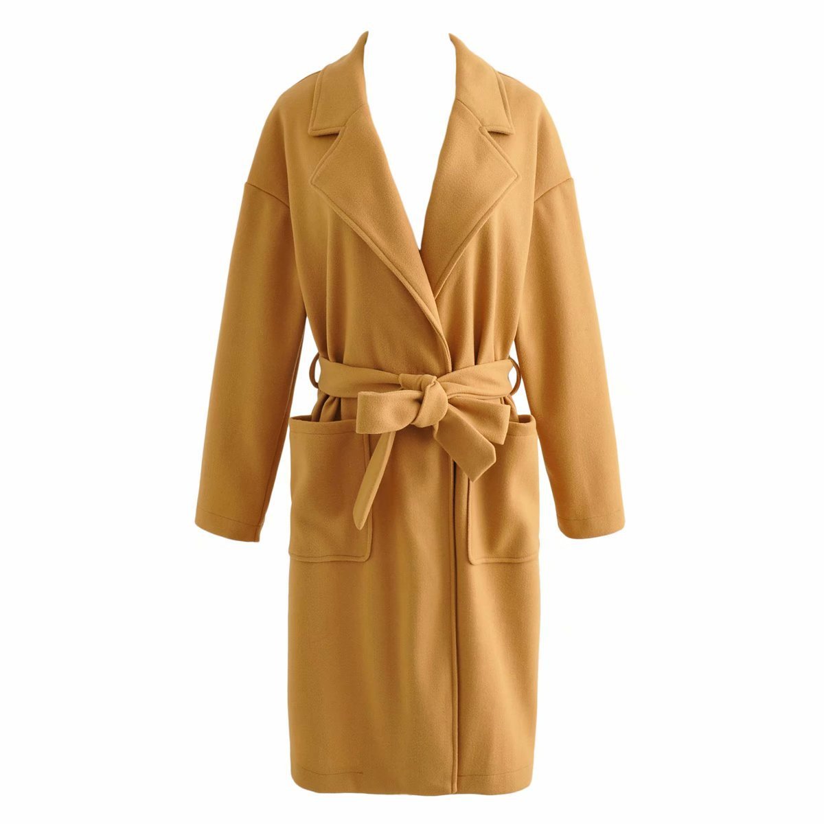 Woolen Woolen Coat Women's Mid-length Fashion Korean Style High-level Slim Slim Coat