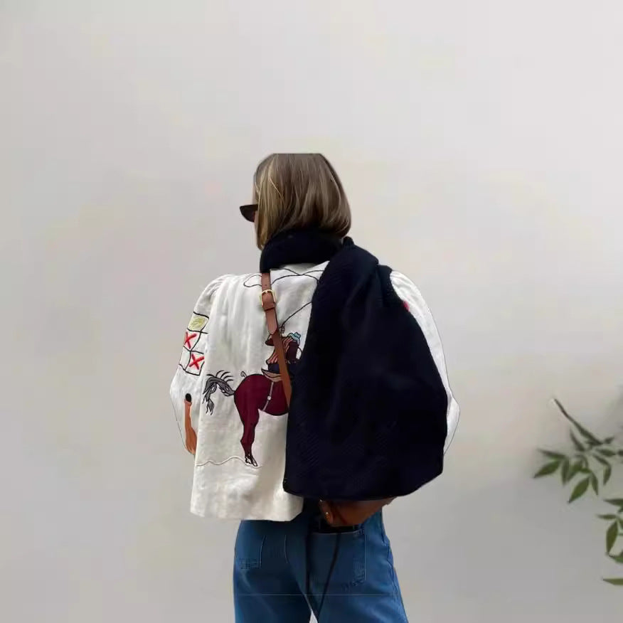Single-breasted Short Casual Jacket Coat