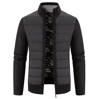 Men's Cardigan Sweater Stand Collar Sweater Coat