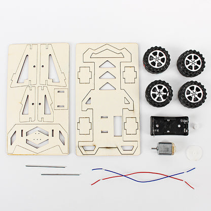 Electric motor toy racing car