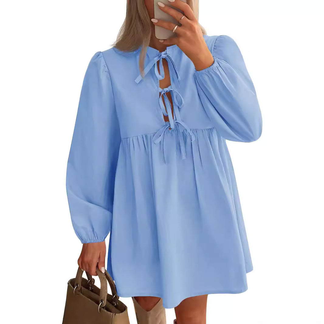 Women's Long Sleeve Mid-length Dress