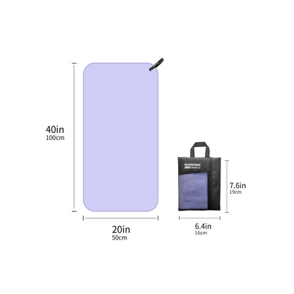 Quick Drying Absorbent 1pc Mutao Microfiber Towel - With Mesh Bag For Camping, Gym Yoga, Backpacking, Hiking