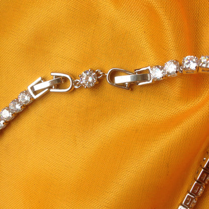Joker bracelet necklace extended chain plated real platinum zircon 3cm lengthened first jewelry button accessories factory outlet