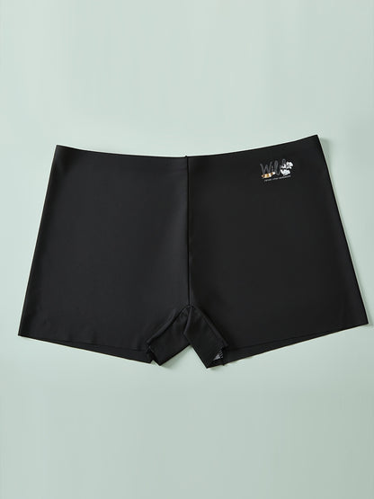 4 Pack Women's Plus Size High Rise Solid Seamless Panties - Medium Stretch, Elegant Design - For Women Seeking Comfort & Support - Perfect for Everyday Wear