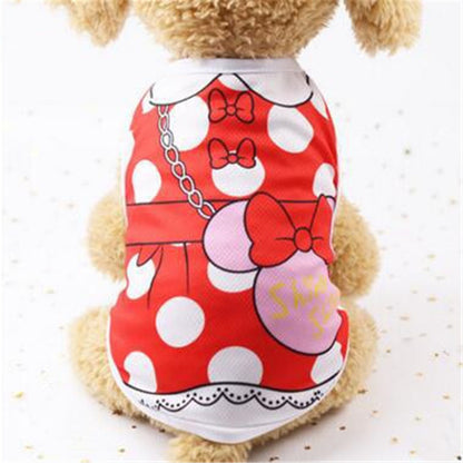 Cartoon Print Cotton Puppy T-Shirt