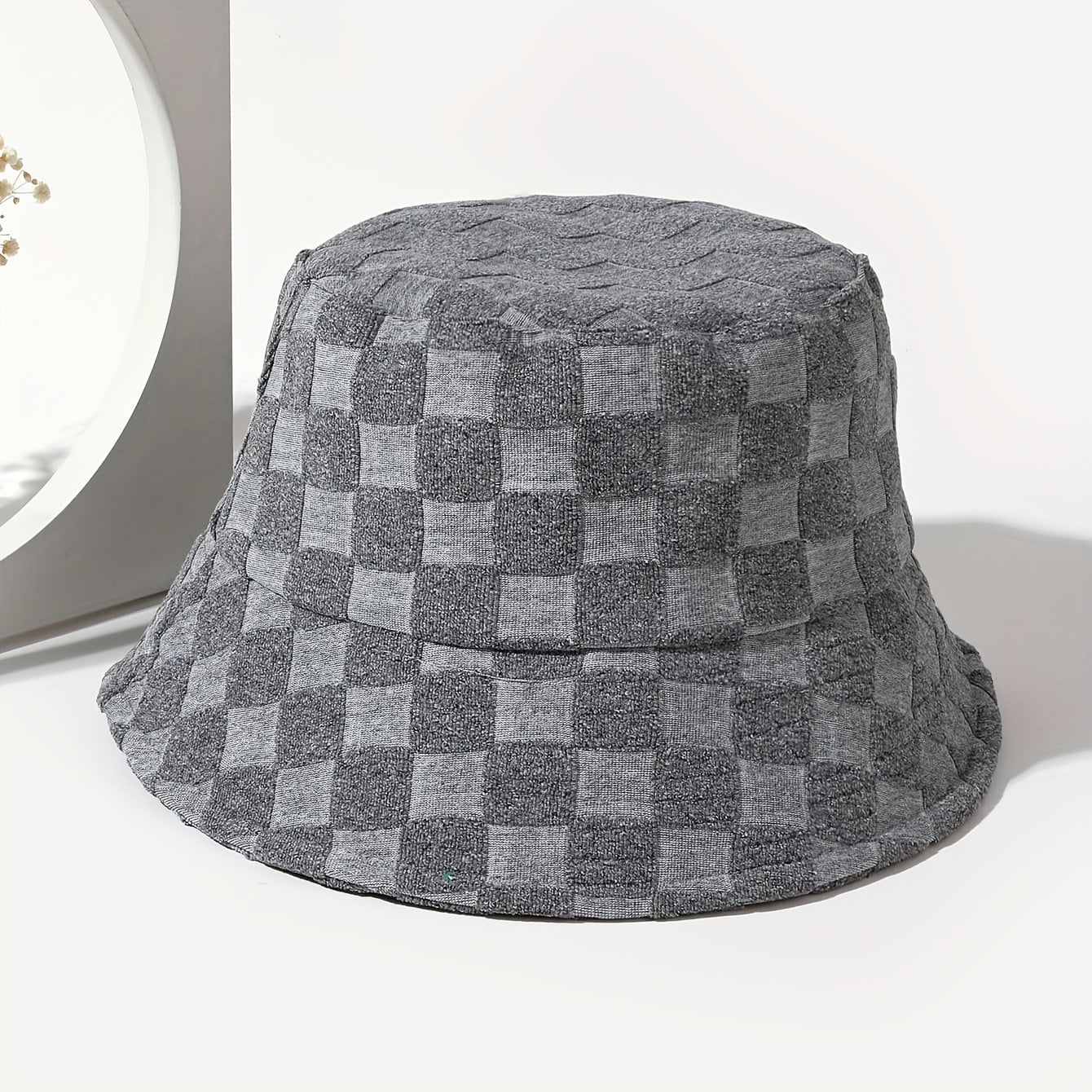 Premium Plaid Bucket Hat - Unisex Trendy Fisherman Cap | Breathable Cotton Casual Hat for Men & Women