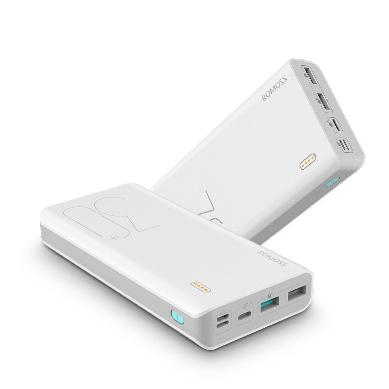 ROMOSS 30000mAh Power Bank - QC Fast Charging Portable Charger for iPhone, Samsung & Tablets