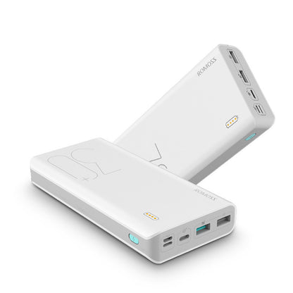 ROMOSS 30000mAh Power Bank - QC Fast Charging Portable Charger for iPhone, Samsung & Tablets